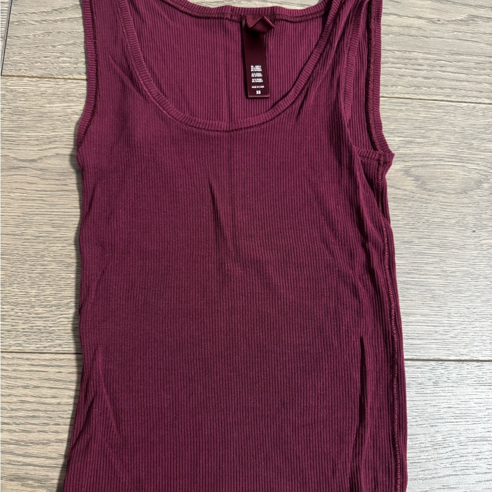 Skims soft lounge burgundy tank